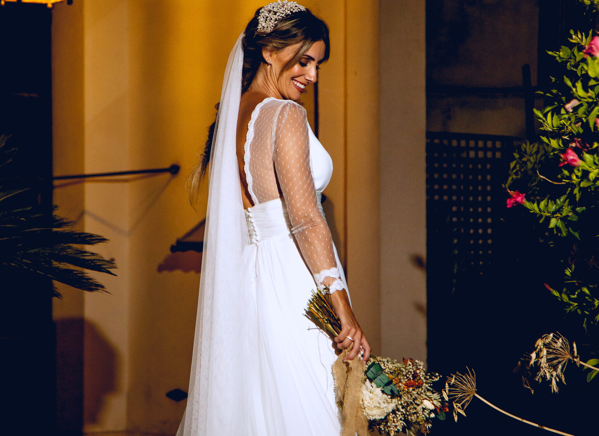 Inma Cano y su vestido de novia